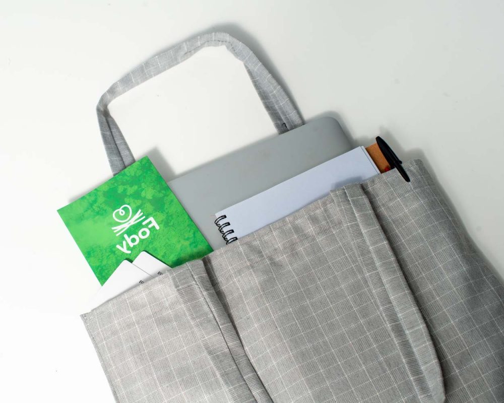 Shopper Bag fantasia Grigio - Fody Fabrics