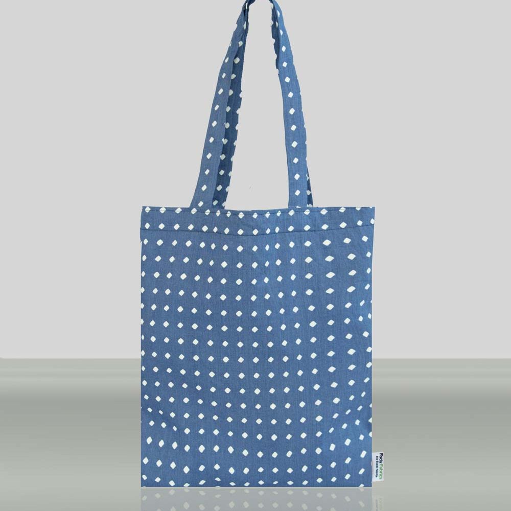 Shopper Bag fantasia Blu - Fody Fabrics